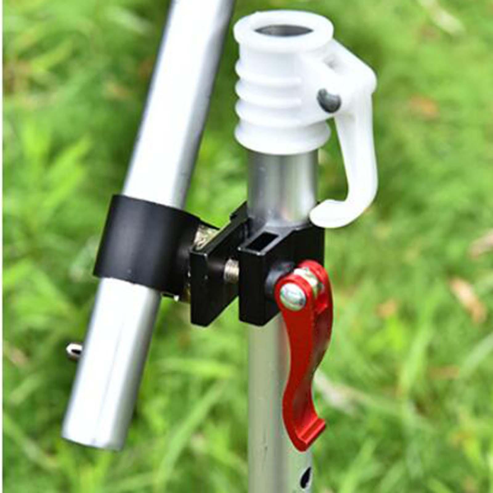 Umbrella Stand Universal Aluminum Alloy Fishing Chair Umbrella Holder Clamp, Adjustable Chair Umbrella Mount Clip Fixed Beach Bracket