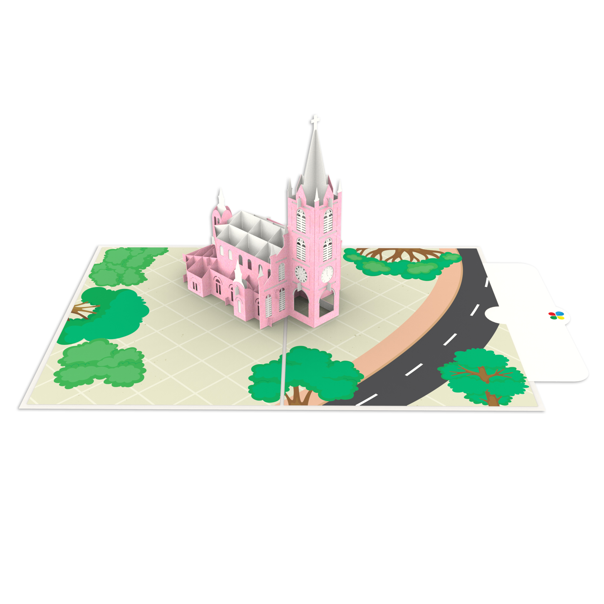 Thiệp 3D pop up Nhà thờ Tân Định