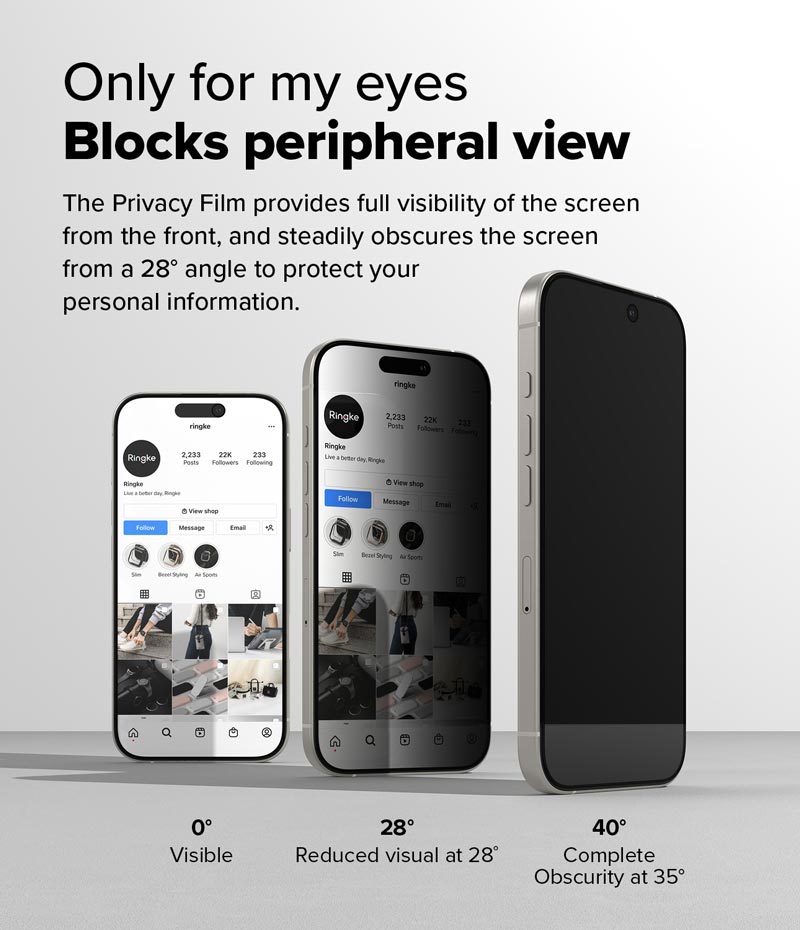 Bộ 2 Miếng Dán Cường Lực Chống Nhìn Trộm RINGKE Easy Slide Tempered Cho iPhone 16/ 15/ 16 Plus/ 15 Plus/ 16 Pro/ 16 ProMax_ Hàng chính hãng