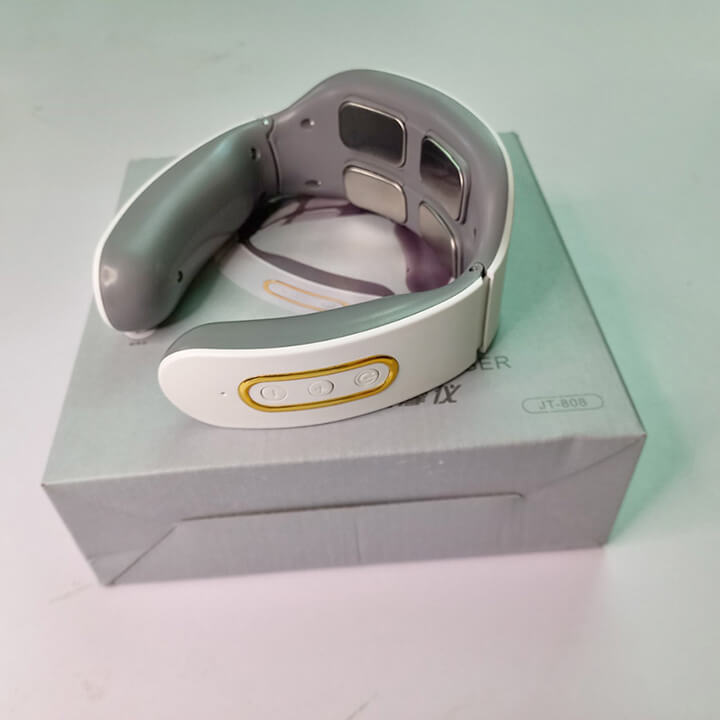 Máy massage cổ vai gáy 3D cao cấp ứng dụng xung điện matxa 6 chế độ, 9 mức cường độ, máy mát xa đốt sống cổ 4 đầu tiếp xúc