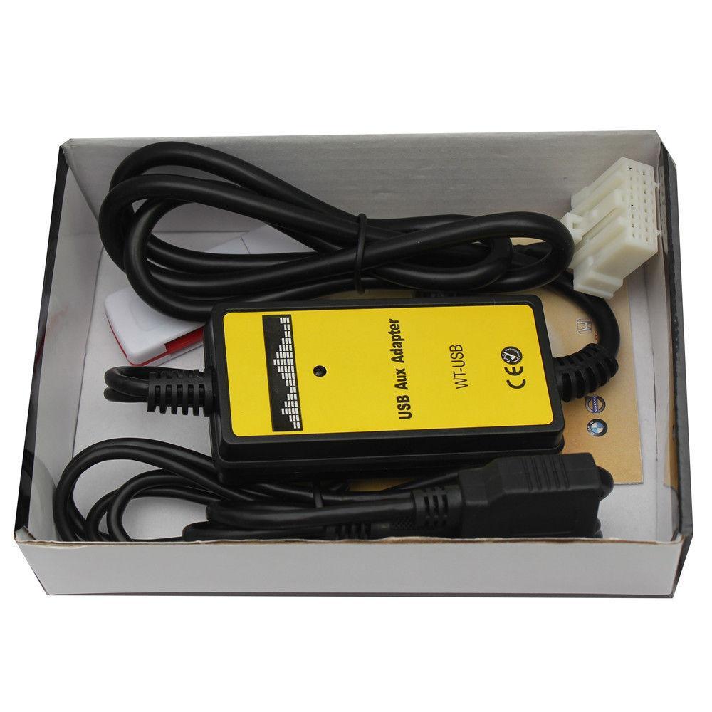 Car USB/ MP3 Player Interface AUX-IN Adapter For    MPV