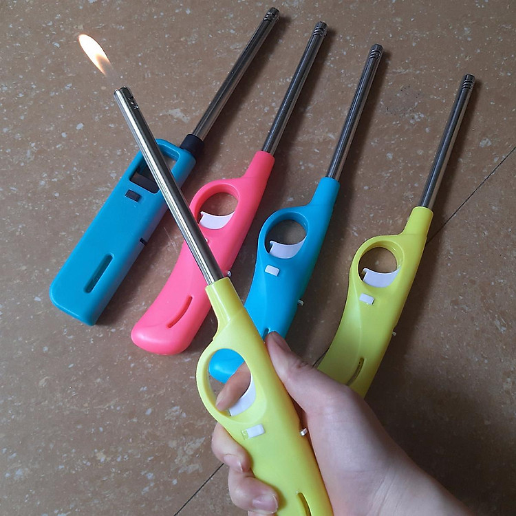 Vỏ Hột Quẹt Bật Lửa Mồi Lửa Bếp Gas Bếp Cồn, Châm nến An Toàn Tiện Lợi - Giao Màu Ngẫu Nhiên