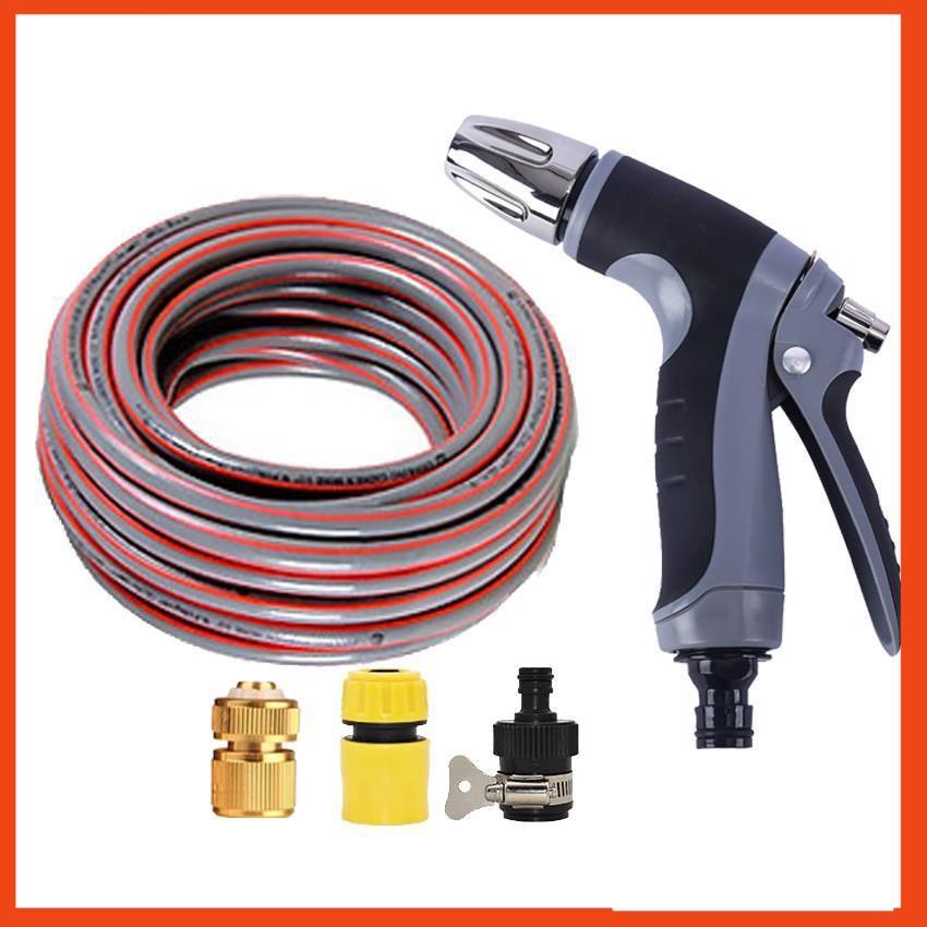 Bộ dây và vòi xịt rửa xe tưới cây tăng áp 20M 206817