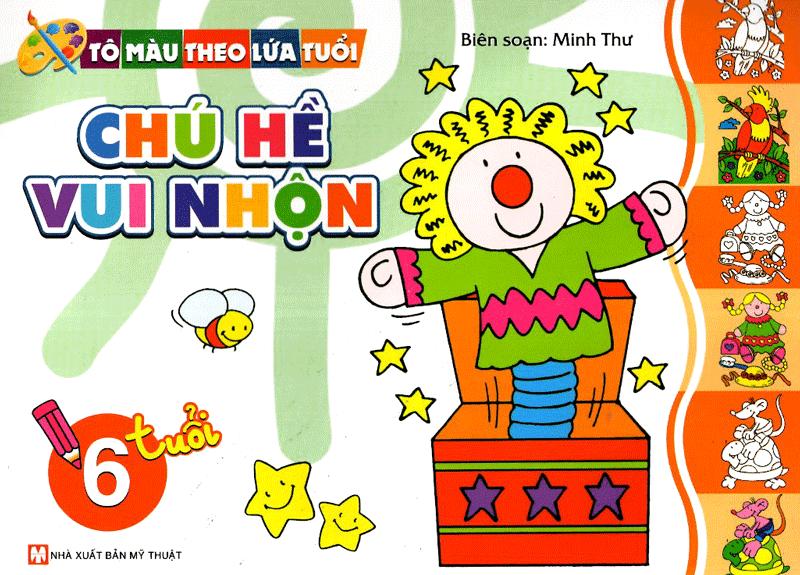 Bộ Sách Tô Màu Theo Lứa Tuổi: Gấu Con Tập Tô Màu + Chú Hề Vui Nhộn - Từ 3-6 Tuổi