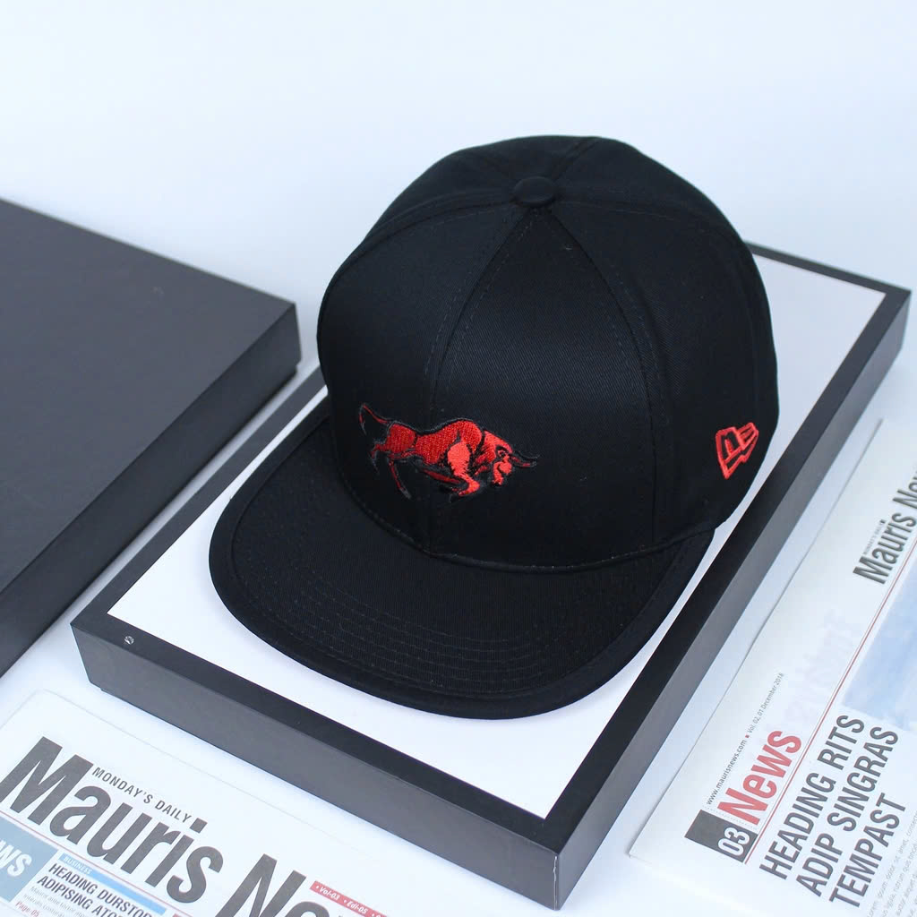 Mũ snapback, nón hiphop Trâu đỏ cực chất vải kaki form chuẩn thời trang nam