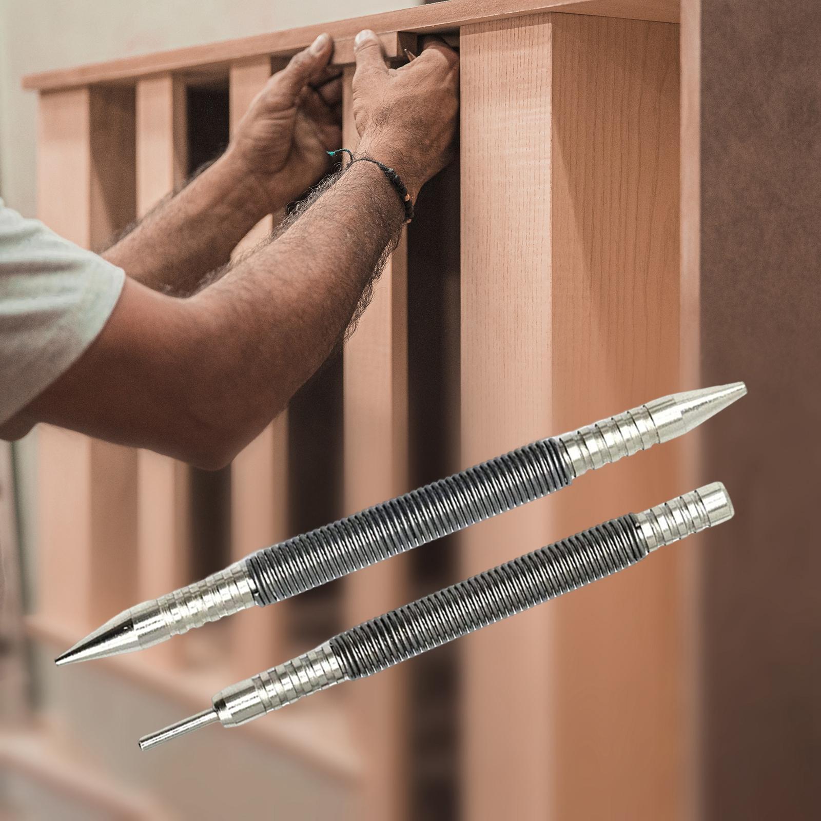 2 Pieces Nail Set and Hinge Pin Tool Small Door Hinge Pin Remover Tool