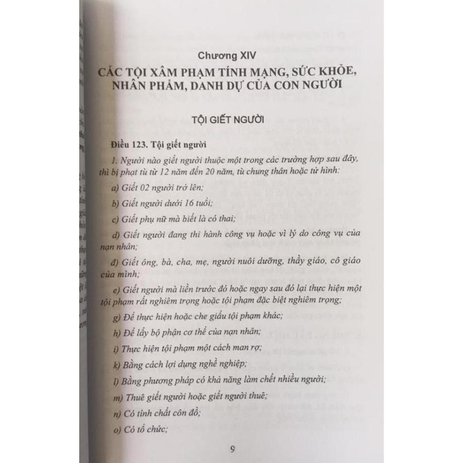 Bộ sách Bình luận Bộ Luật Hình Sự năm 2015 - Những Quy Định Chung và Bình luận Bộ Luật Hình Sự năm 2015 - Phần Các Tội Phạm (Chương 14)