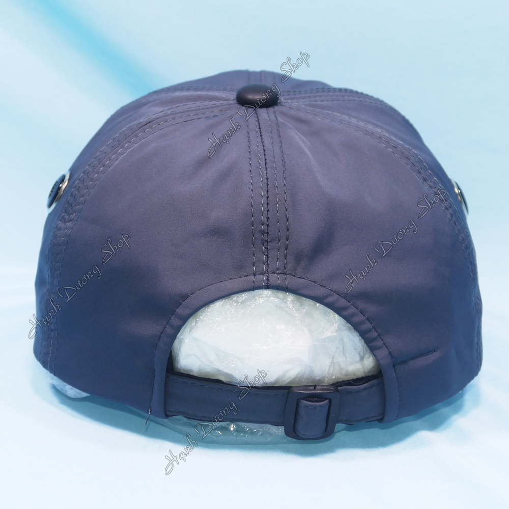Nón kết vải dù LS gắn sò to đẳng cấp, vá da mỏ kết, có khóa đuôi tăng giảm size - Hạnh Dương