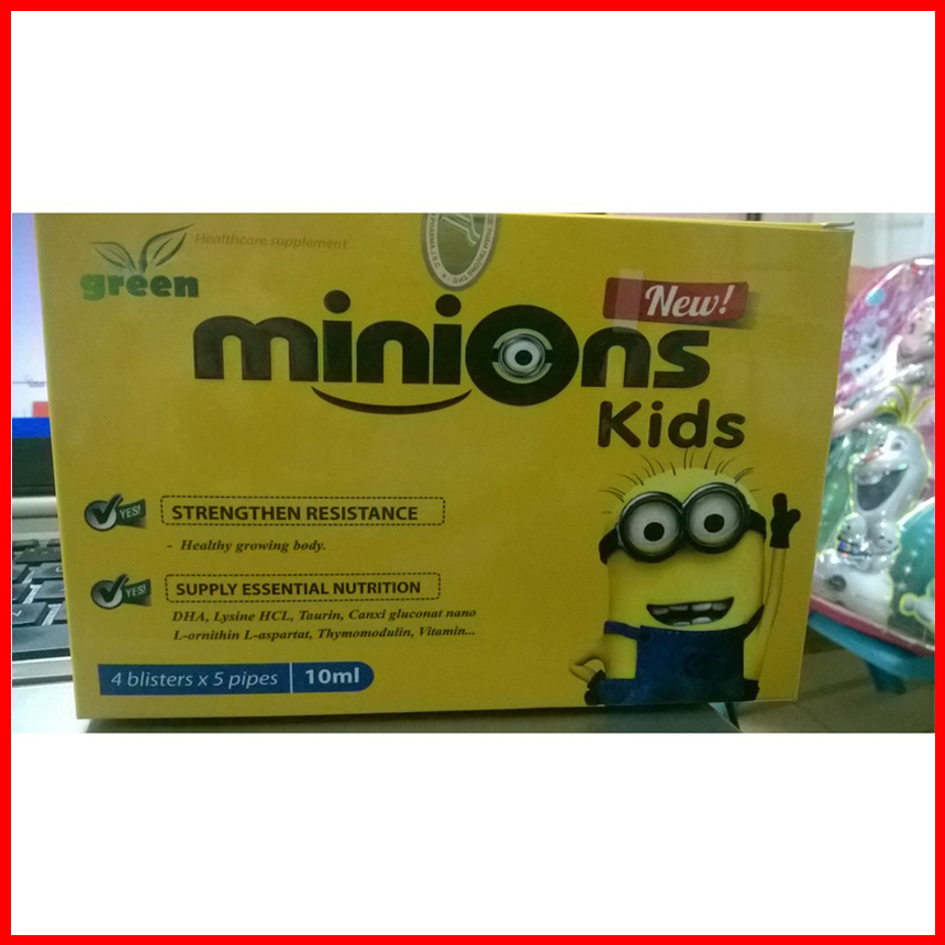 Siro yến sào Minions Kids giúp bé ăn ngon, dành cho trẻ biếng ăn, chậm lớn