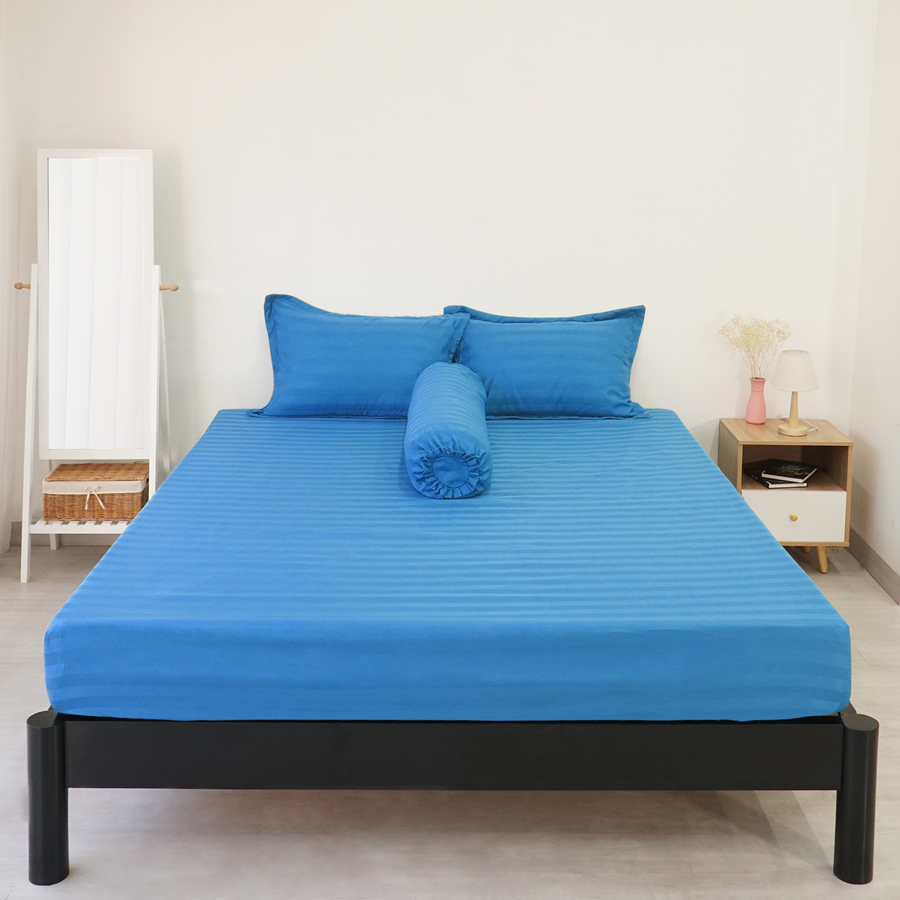 Bộ Chăn Ga Gối Mền Khách Sạn Thuần Việt Cao Cấp S16 - Drap Mền Khách Sạn Mỏng Mịn, Chất Vải Mát Mẻ