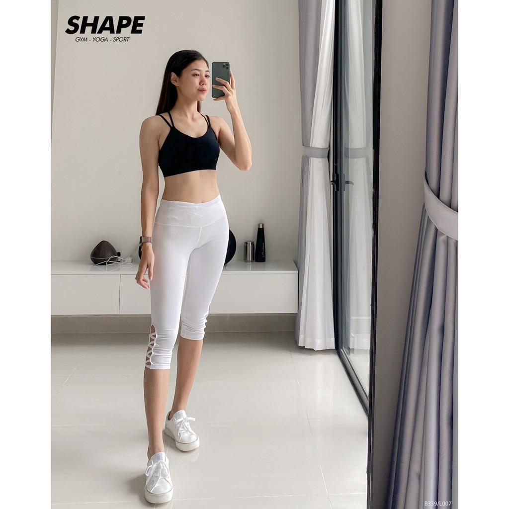 Áo bra tập gym yoga nữ Shape chấm dây đôi đẹp