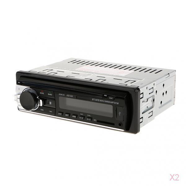 2x Car Radio Bluetooth 1 DIN In  12V /USB  FM Stereo Head Unit