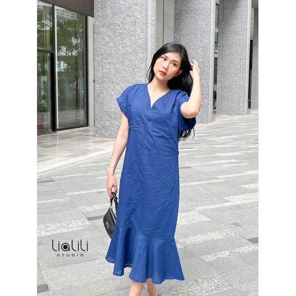 Đầm linen 2 túi - Thiết kế từ