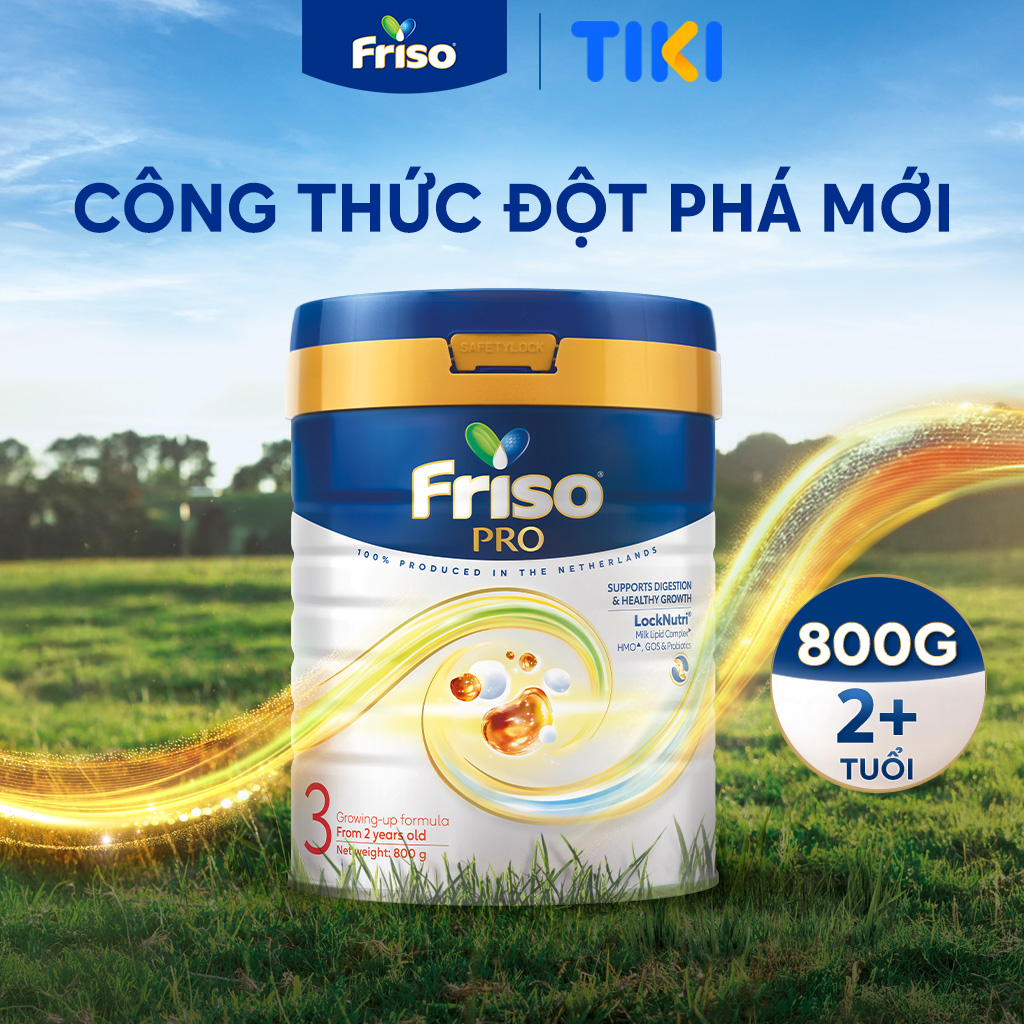Sữa Bột Friso Pro 3 800G cho trẻ trên 2 tuổi