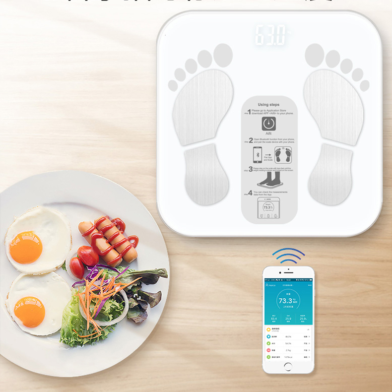 Cân Điện Tử Sức Khỏe Thông Minh Digital Body Fat Scale 2020 Phân Tích Lượng Mỡ...Sử Dụng App Tiếng Việt