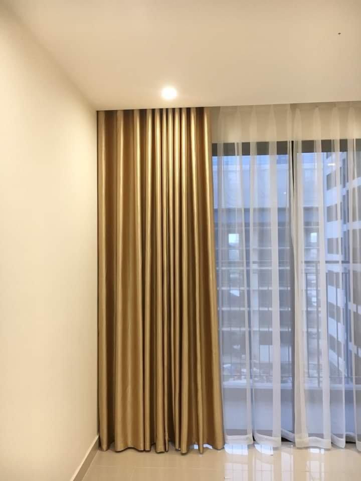 Rèm Vải Gấm Cao Cấp Cản Nắng 95% - Tặng Kèm Dây Vén Rèm - SIZE VỪA
