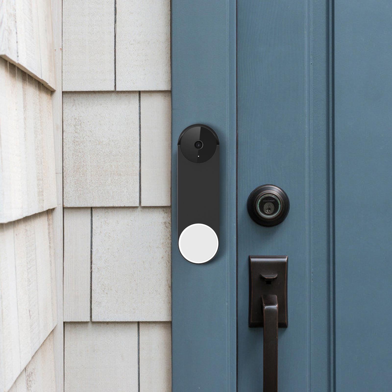 2Pieces Silicone Case Snugly Easy to Install for Google Nest Doorbell