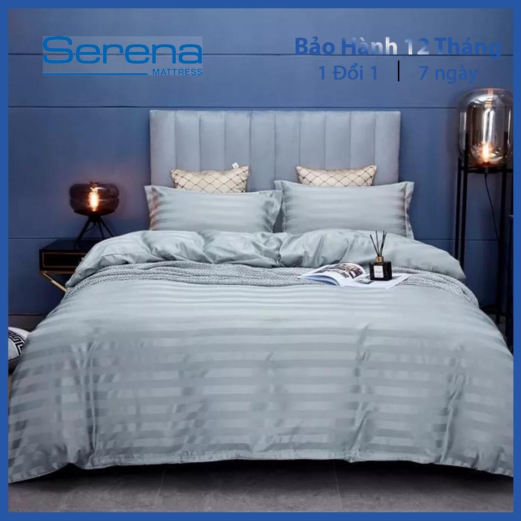 Ga Trải Giường Drap Cotton Lụa 3F SERENA Cao Cấp Bộ 5 Món Set Vỏ Chăn Ga Gối – Hệ Thống Nệm