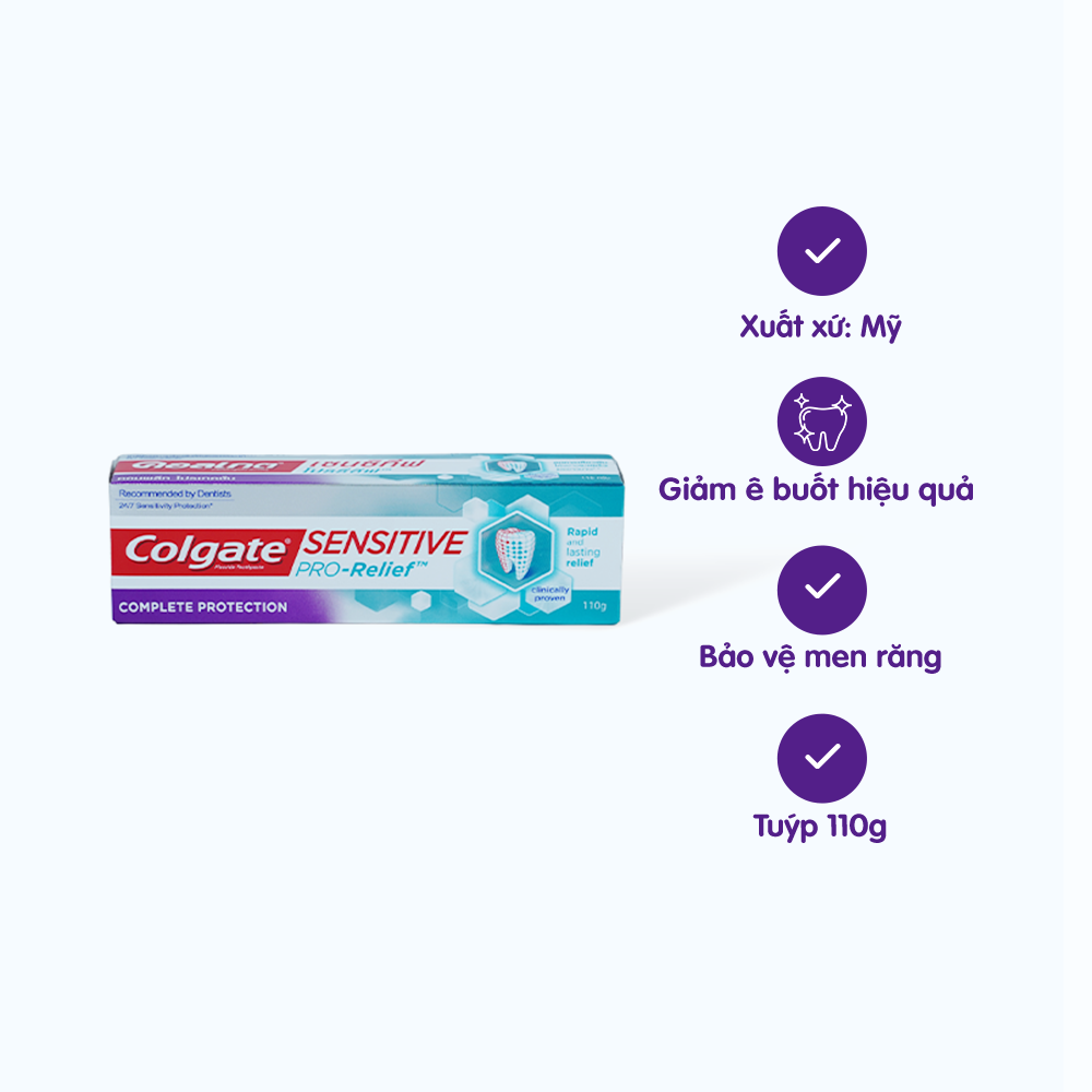 Kem Đánh Răng COLGATE Ngừa Ê Buốt Và Bảo Vệ Toàn Diện (Tuýp 110g)