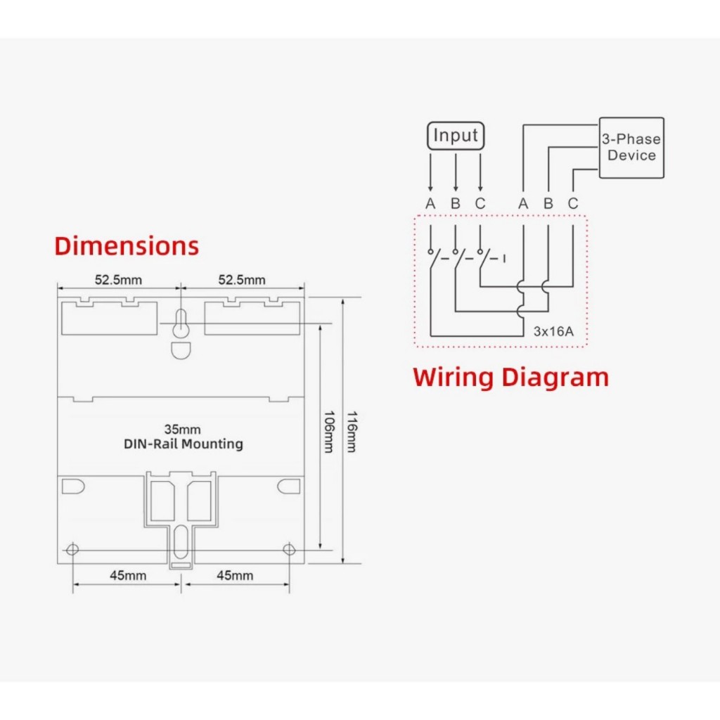 Công Tắc (Timer) Hẹn Giờ KG317T Cho Thiết Bị 3 Pha 380V 25A có 28 chương trình on/off