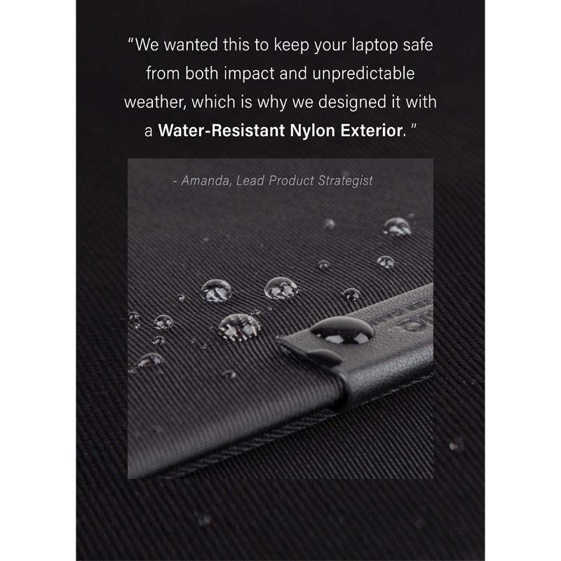 Túi Vải Chống Sốc Laptop UNIQ Stockholm Protective Nylon (15/16 Inch) thiết kế tăng cường lớp đệm chống sốc - Hàng chính hãng