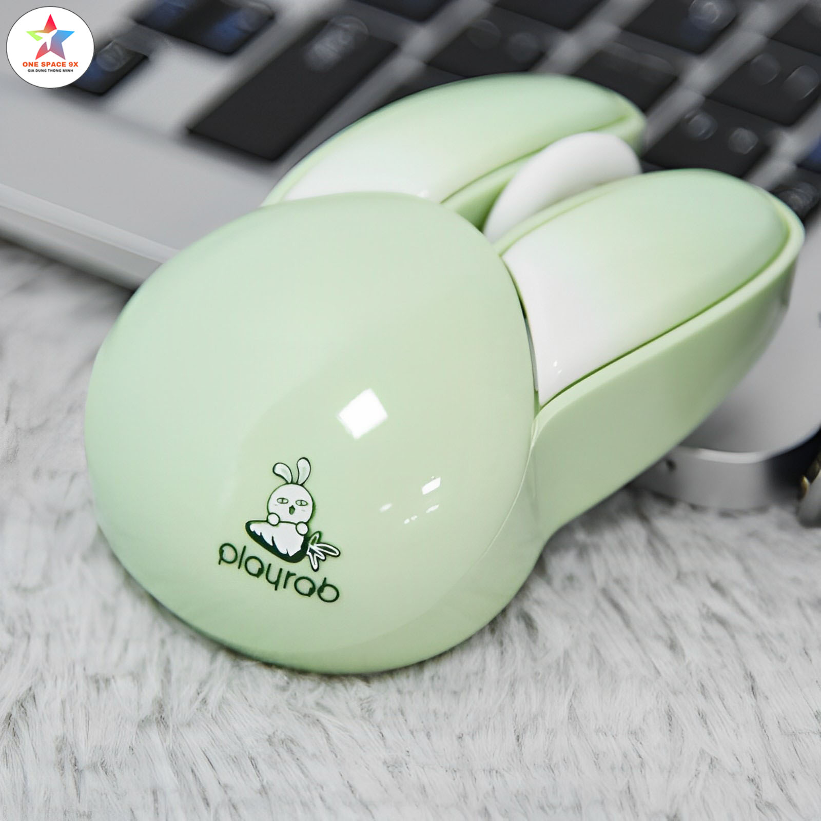 Chuột không dây văn phòng Pippi Rabbit MOFII M6 Wireless 2.4Ghz thiết kế tai thỏ - JL - GIAO MÀU NGẪU NHIÊN