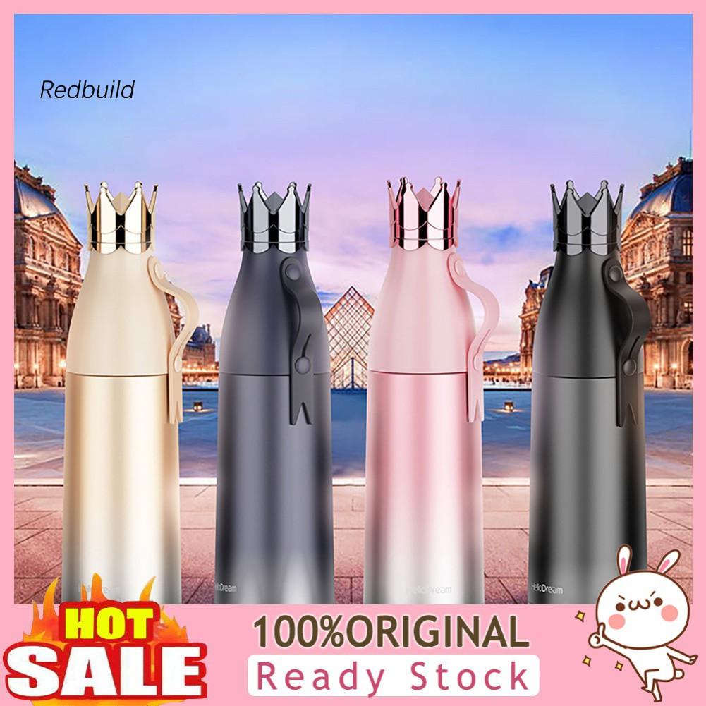 Bình Nước Giữ Nhiệt 240/350ml Hình Vương Miện Đỏ