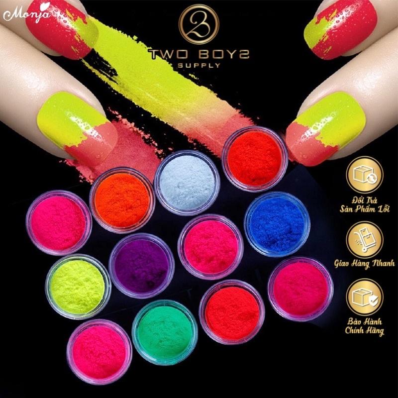 sét bột rác neon 12 màu,bột phủi nail,bột rắc trang trí móng