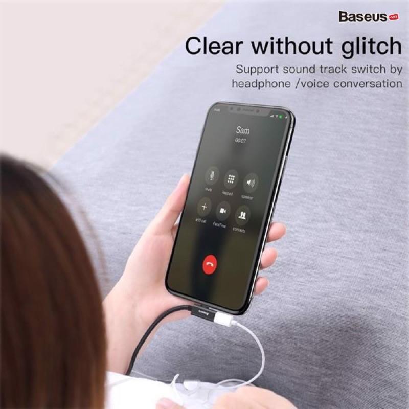 Cáp Lightnning hàng chính hãng Baseus Entertaining Audio Data Cable 120cm
