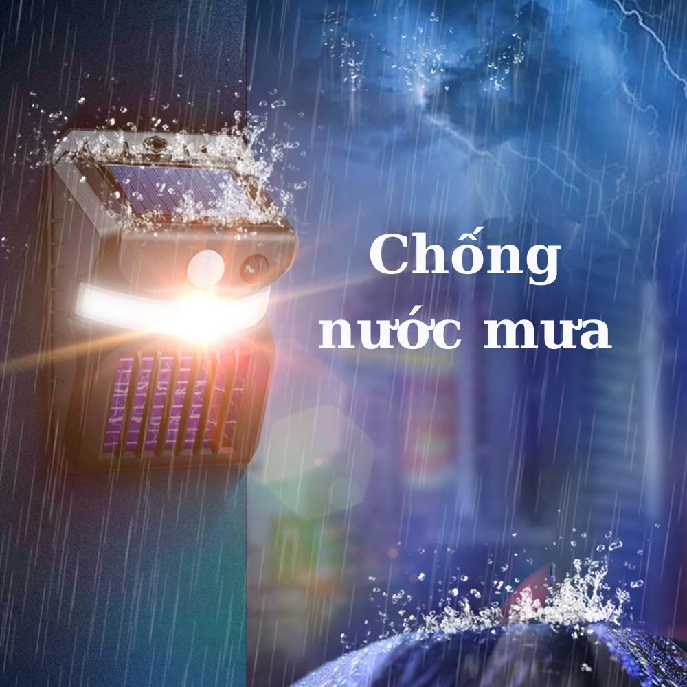 Đèn năng lượng mặt trời solar light sân vườn ban công cảm ứng có cảm biến người kiêm đèn bắt muỗi côn trùng