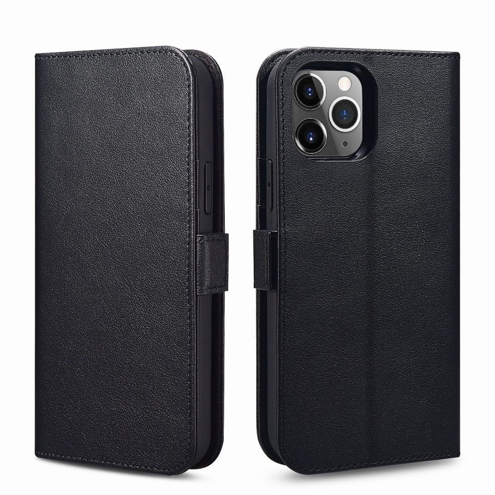 Ốp lưng / bao da 2 trong 1 iPhone 12 Pro iCarer Nappa leather Wallet (6.1 inch) - Hàng chính hãng