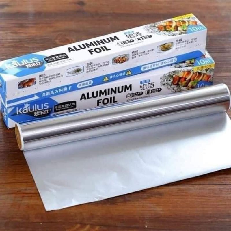 GIẤY BẠC BỌC NƯỚNG THỰC PHẨM 1CUỘN 10MX30CM