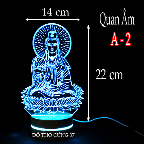 Đèn led 3D hình phật