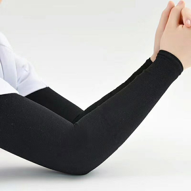1 Unisex Bảo Vệ Cánh Tay Tay Ấm Nữ Nam Thể Thao Tay Chống Nắng Chống Tia UV Tay Bao Hỗ Trợ Chạy Câu Cá Đi Xe Đạp trượt Tuyết Color: White Plainend