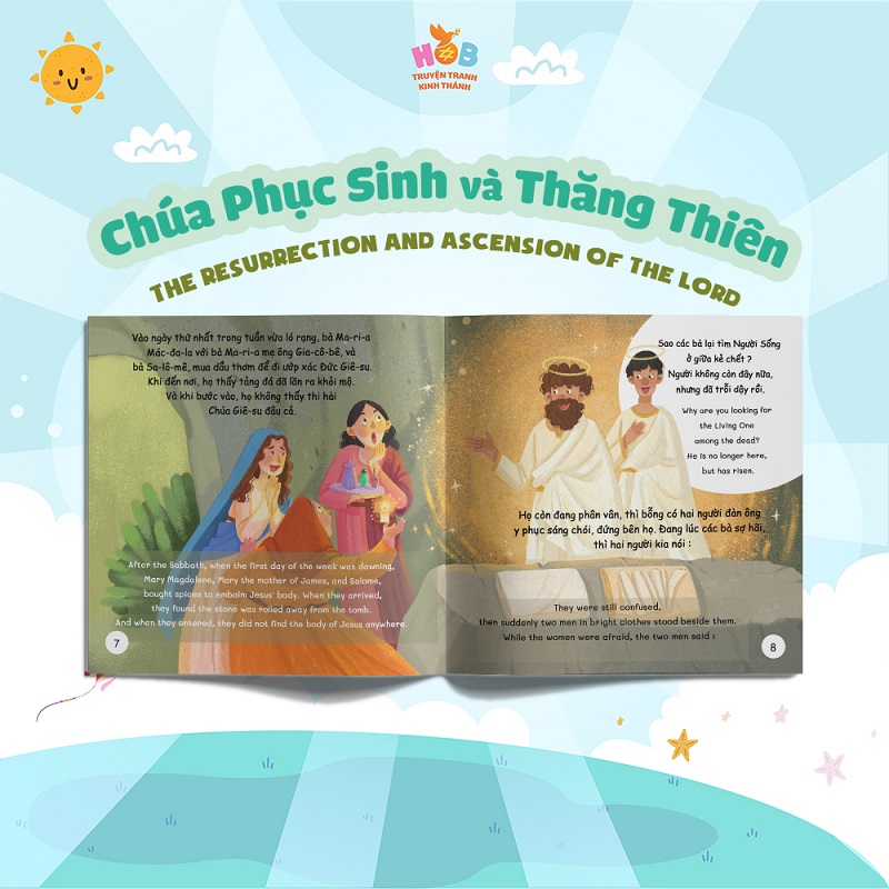 Bộ truyện tranh song ngữ thiếu nhi Công Giáo Phục Sinh 2023