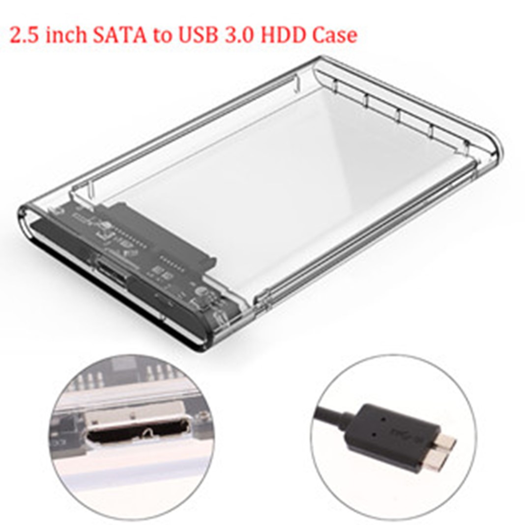 Hộp đựng ổ cứng di động HDD BOX 2.5 USB 3.0 GLOWAY G21U3 trong suốt