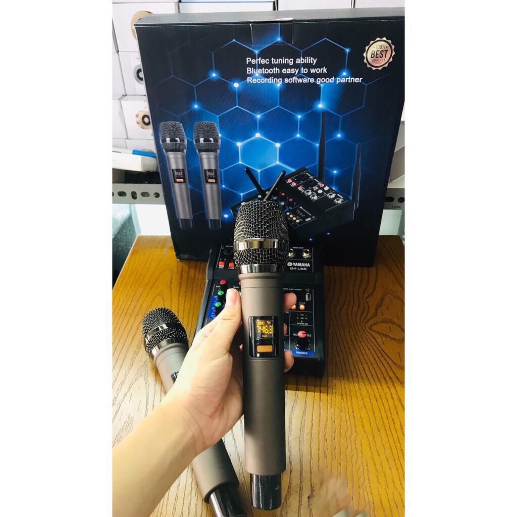 Bàn Mixer G4 Bluetooth tạo vang tốt - thu âm, hát karaoke, livestream, youtuber -âm thanh sắc nét