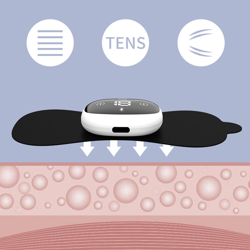 Máy Mát Xa Xung Tần Số Thấp Heating Vibration Neck EMS Massager