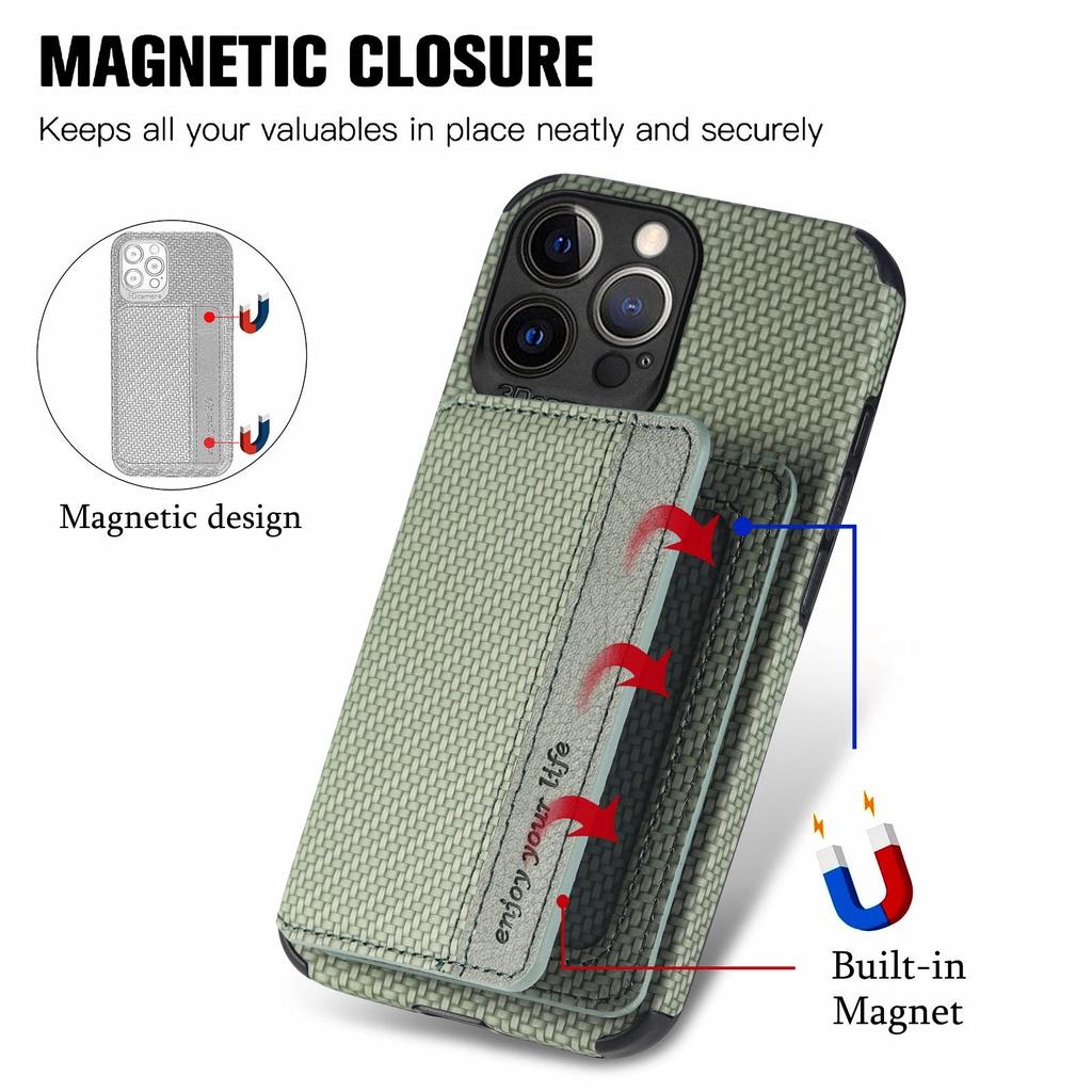 Ốp điện thoại TPU họa tiết vân sọc có ví đựng thẻ cho iPhone 11 Pro Max 12 Mini 12 Pro Max 13 Mini 13 Pro Max