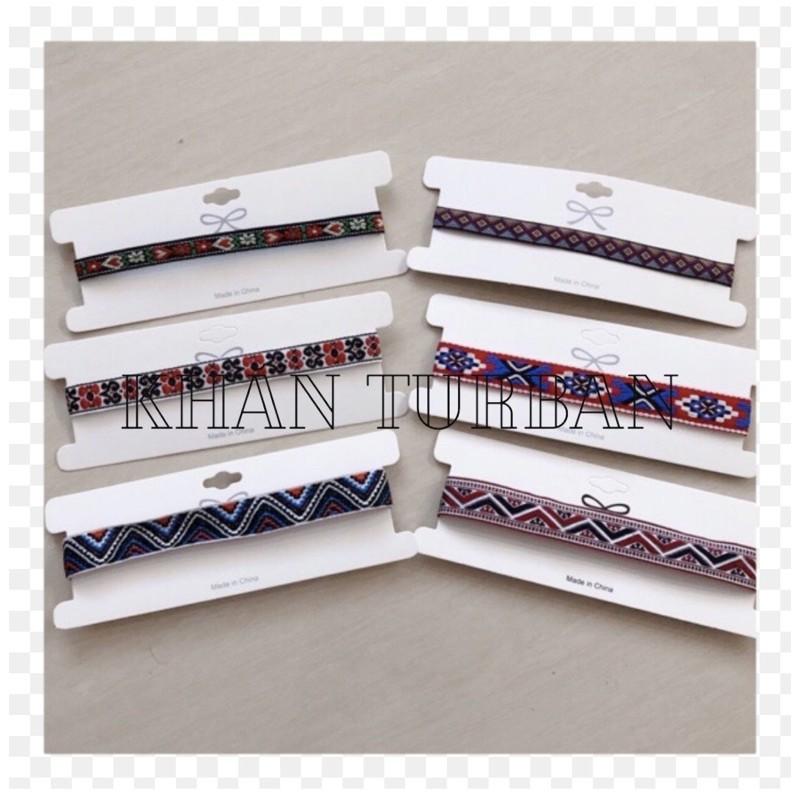 Choker boho - choker thêu hoạ tiết thổ cẩm