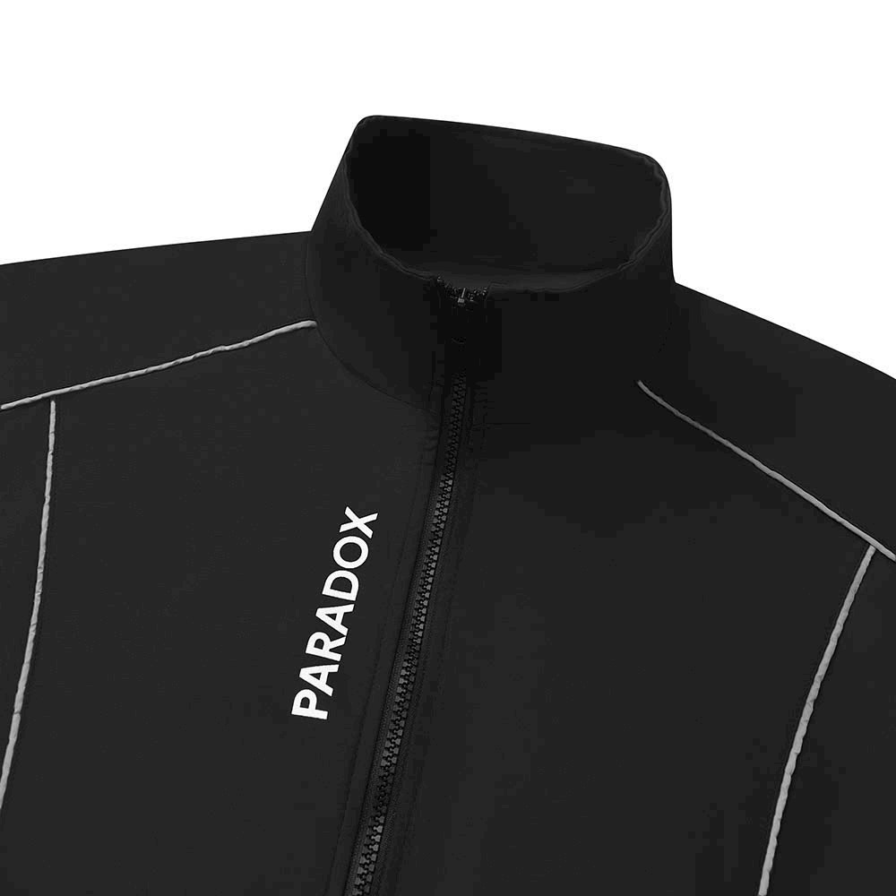 Áo Khoác Dù Cổ Đứng PARADOX Chạy Viền Sọc Tay Cực Phong Cách, Áo jacket form rộng đi phượt, áo khoác cặp đôi thể thao