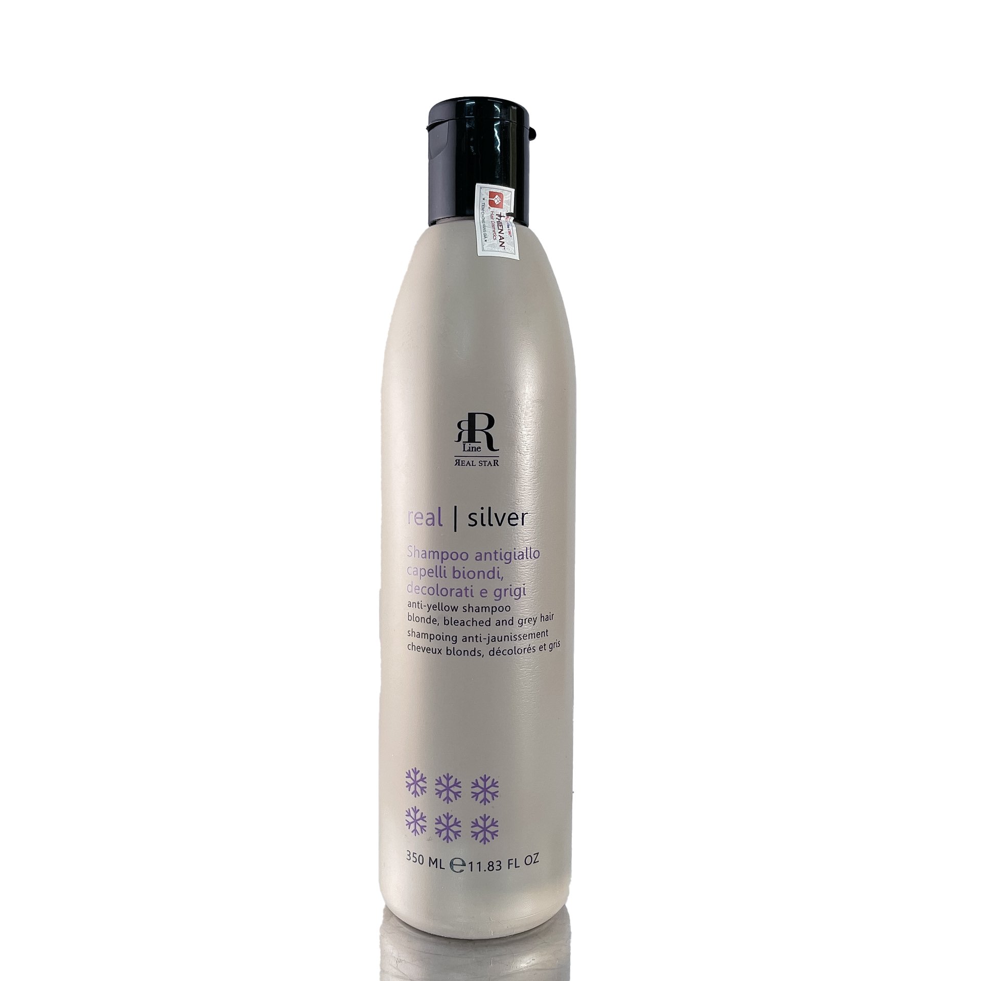 Dầu gội tím khử vàng chăm sóc và làm sáng màu tóc RRline Therapy Sliver Shampoo 350ml