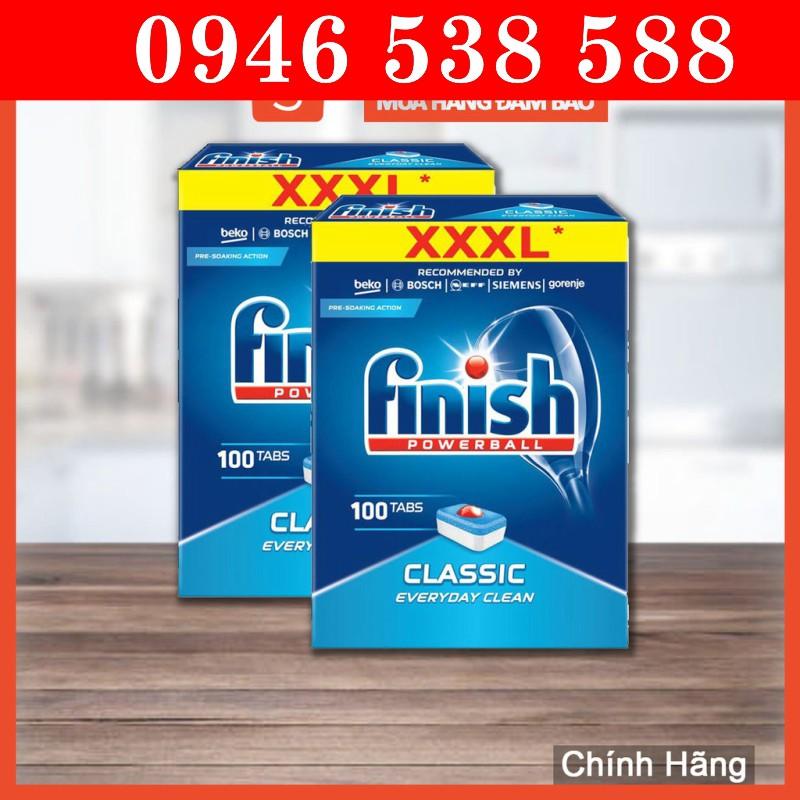 Combo 2 hộp Viên rửa bát Finish Classic 100 viên ( 200 viên )