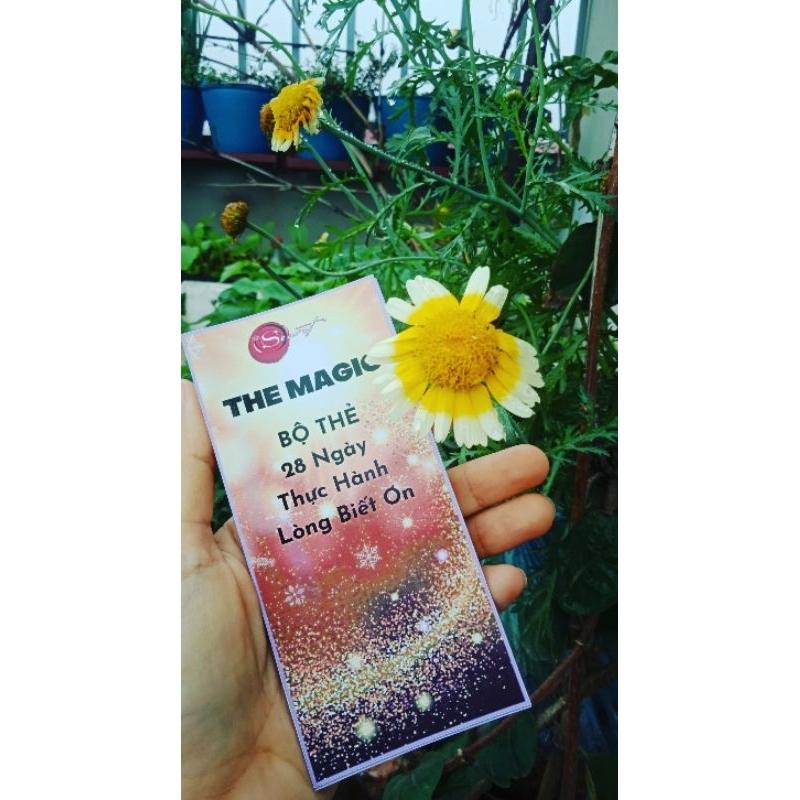 BỘ THẺ THE MAGIC - PHÉP MÀU 28 NGÀY THỰC HÀNH LÒNG BIẾT ƠN CAO CẤP MẶT BÓNG
