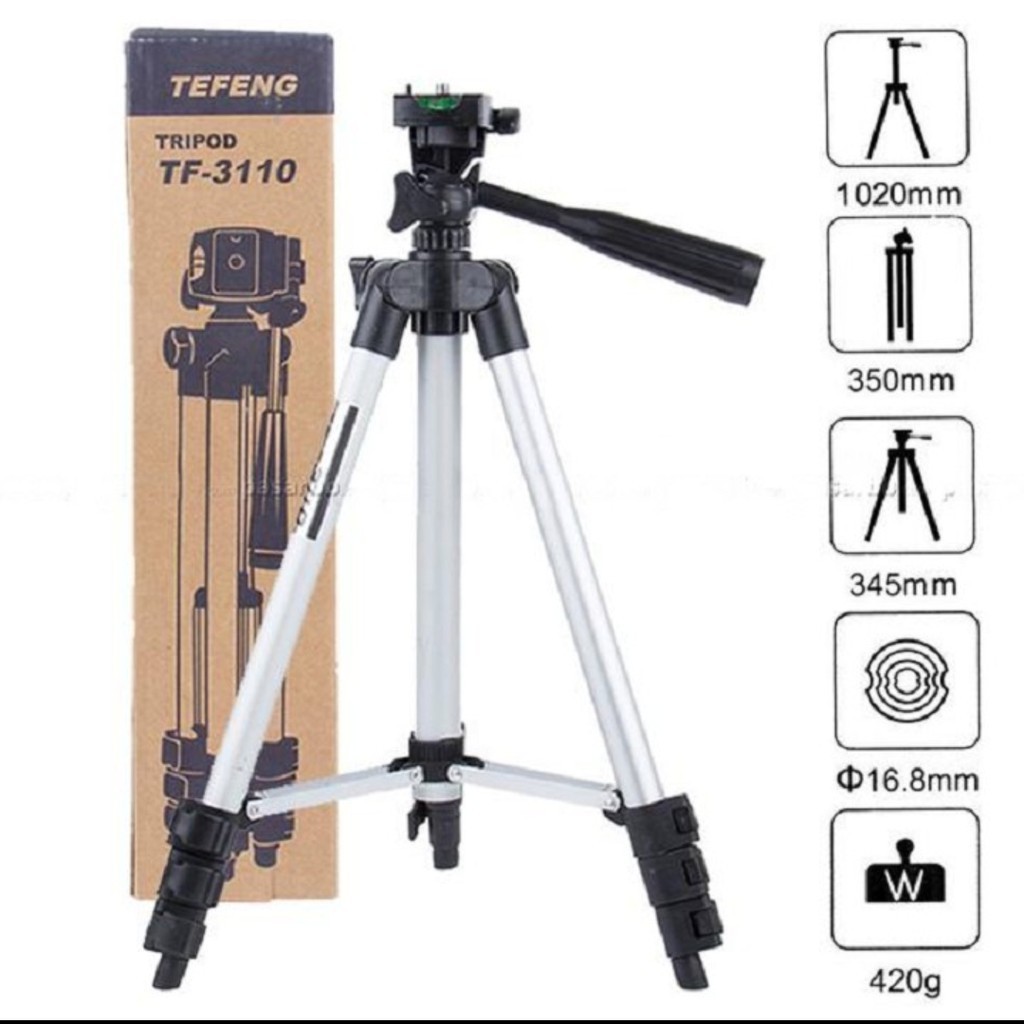 Bộ 1 Tripod và 1 giá đỡ điện thoại kèm túi và hộp đựng