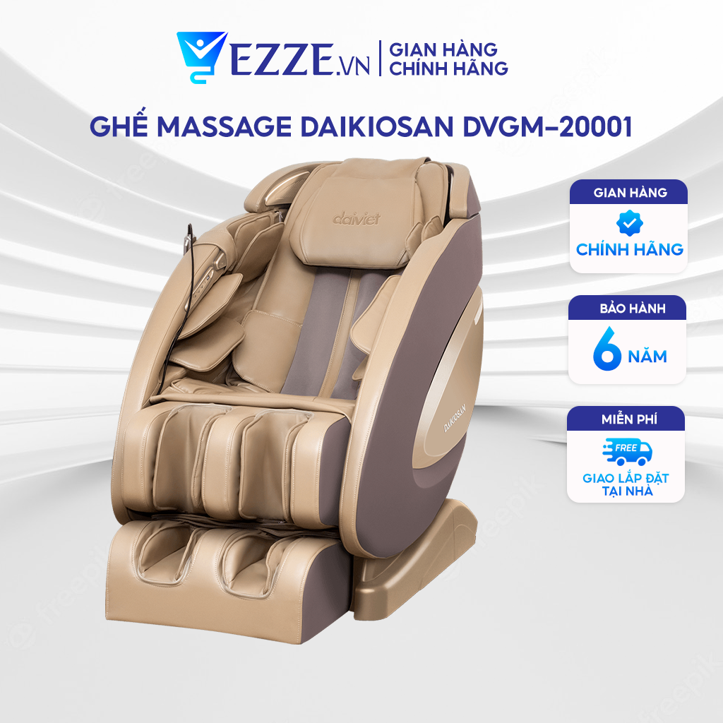 Ghế Massage Toàn Thân Daikiosan DVGM-20001 Chế Độ Không Trọng Lực, Công Nghệ AI, Scan Cơ Thể, 3D Massage