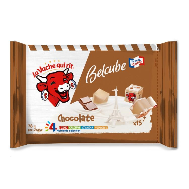 Combo 3 gói Phô Mai Vuông Belcube Vị Socola Hỗ Trợ Hệ Miễn Dịch