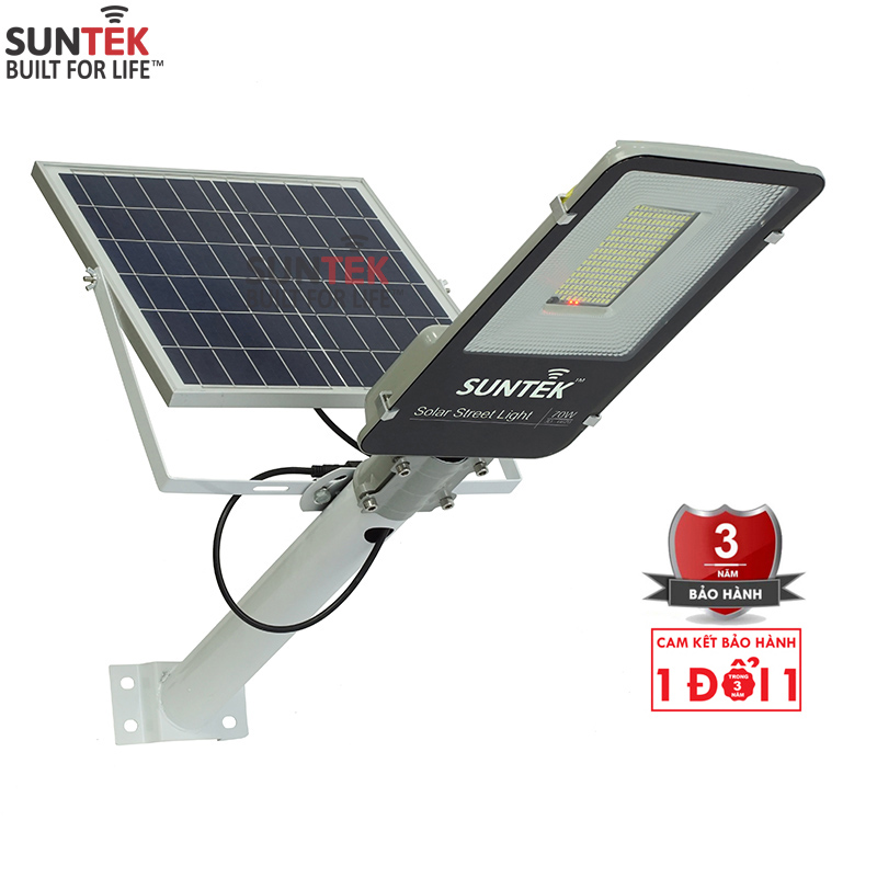 Đèn Đường Năng Lượng Mặt Trời SUNTEK LED Solar Street Light JD-6670 70W - Hàng Chính Hãng