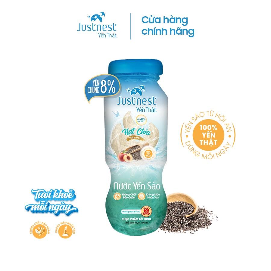 Hộp 6 chai Nước Yến Thật Justnest 8% (6 chai x 160ml)