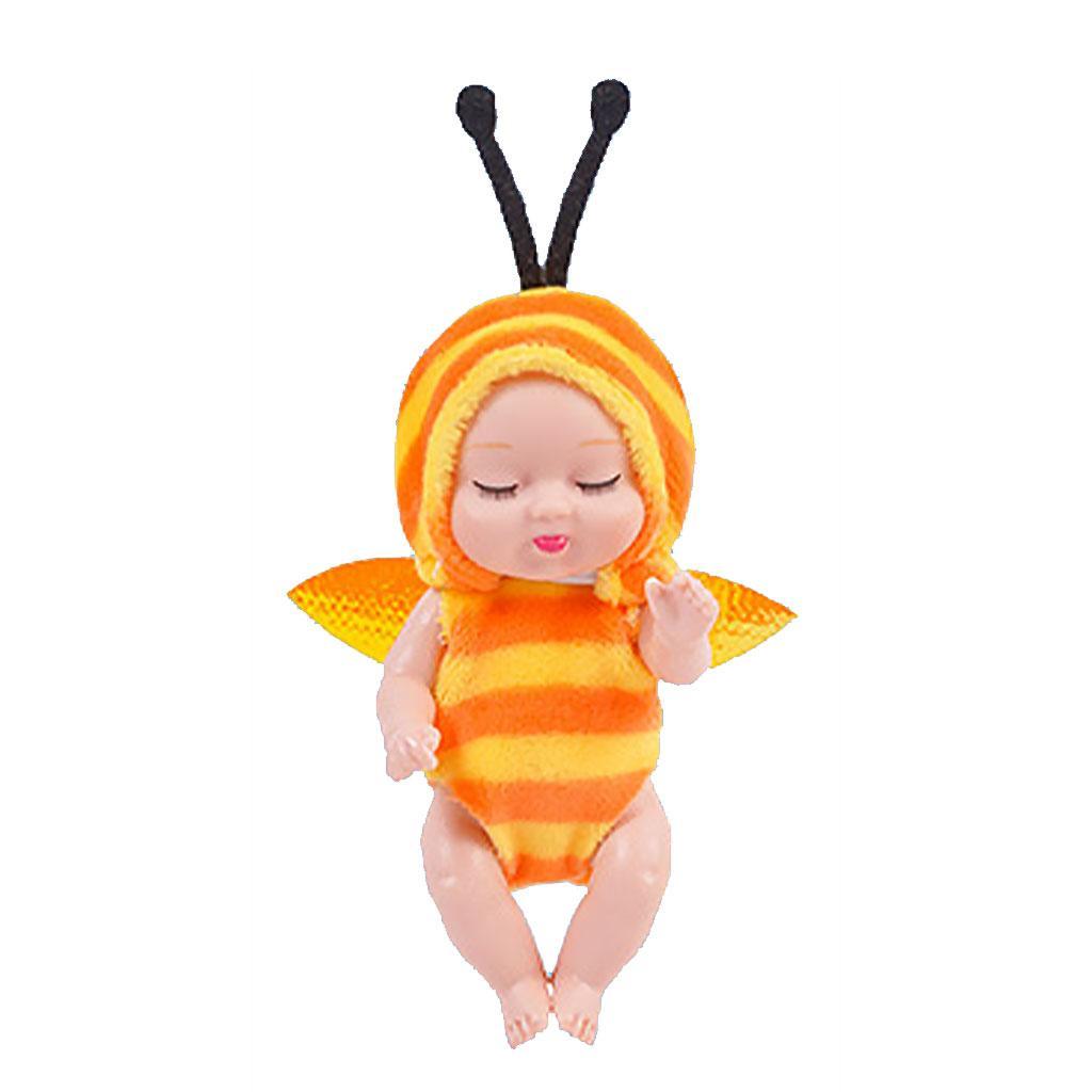 Cartoon Sleeping Baby Doll Keychain Accessories Car Toy Gifts Decor Rabbit